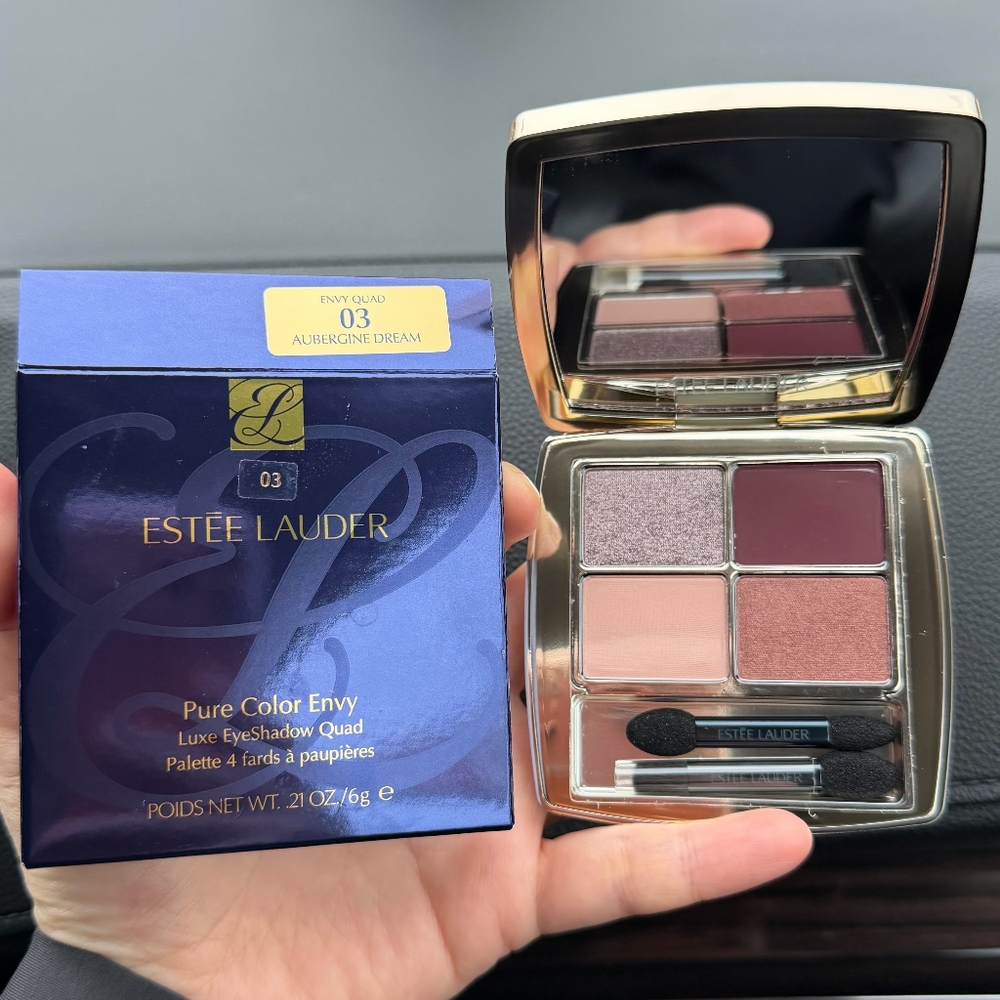 Estee Lauder Pure Color Envy Luxe EyeShadow Quad 03 AUBERGINE DREAM